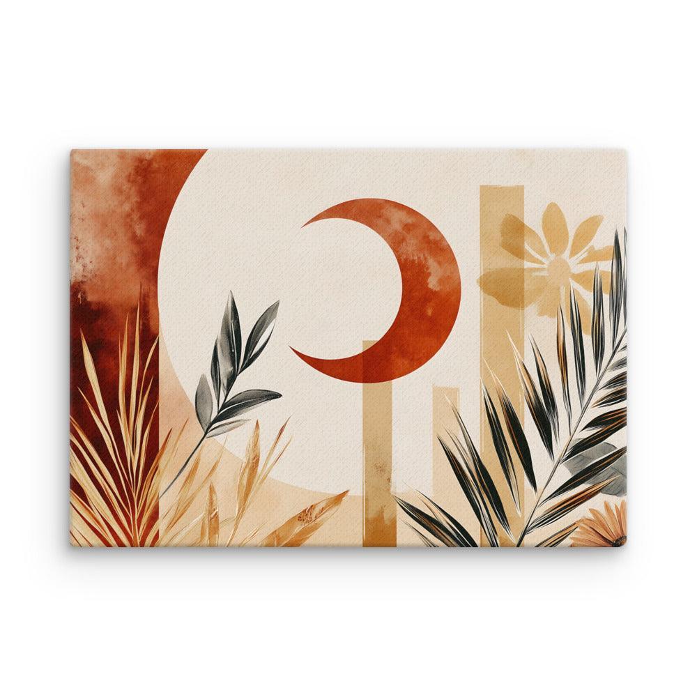 Boho Botanical Sun and Moon Harmony Thin Canvas - Oh Posters