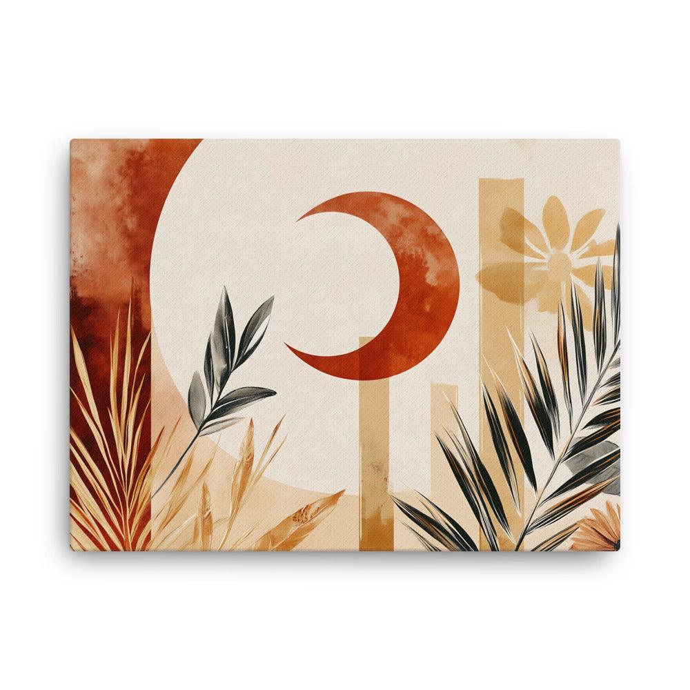 Boho Botanical Sun and Moon Harmony Thin Canvas - Oh Posters