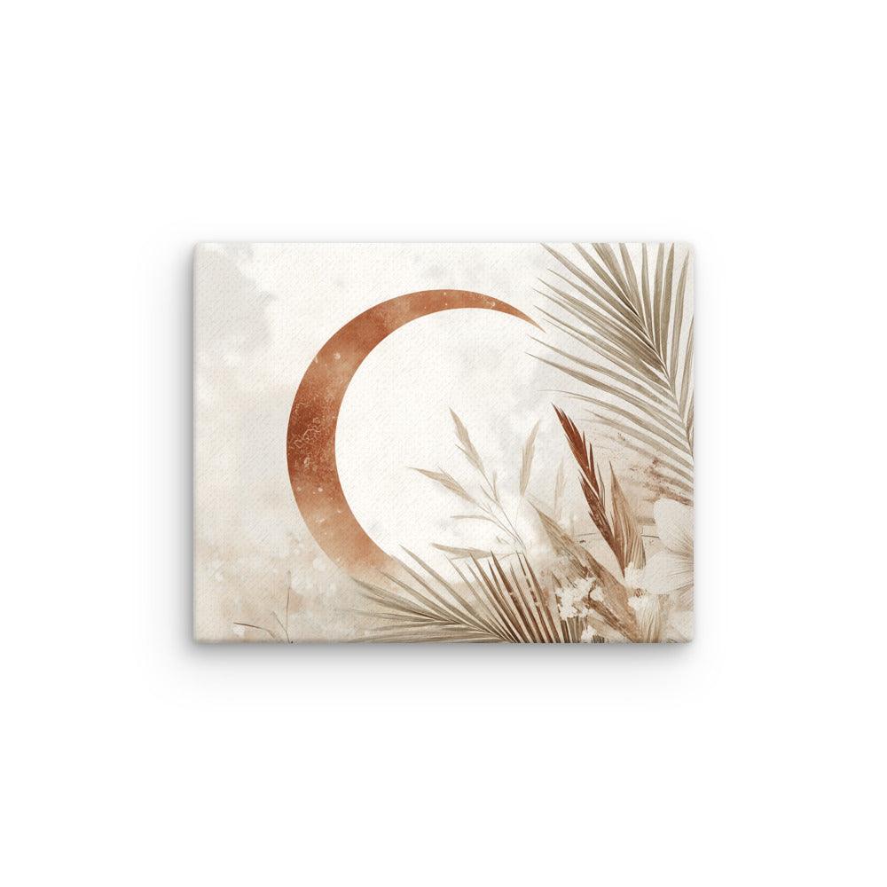 Boho Moon and Palm Floral Serenity Thin Canvas - Oh Posters