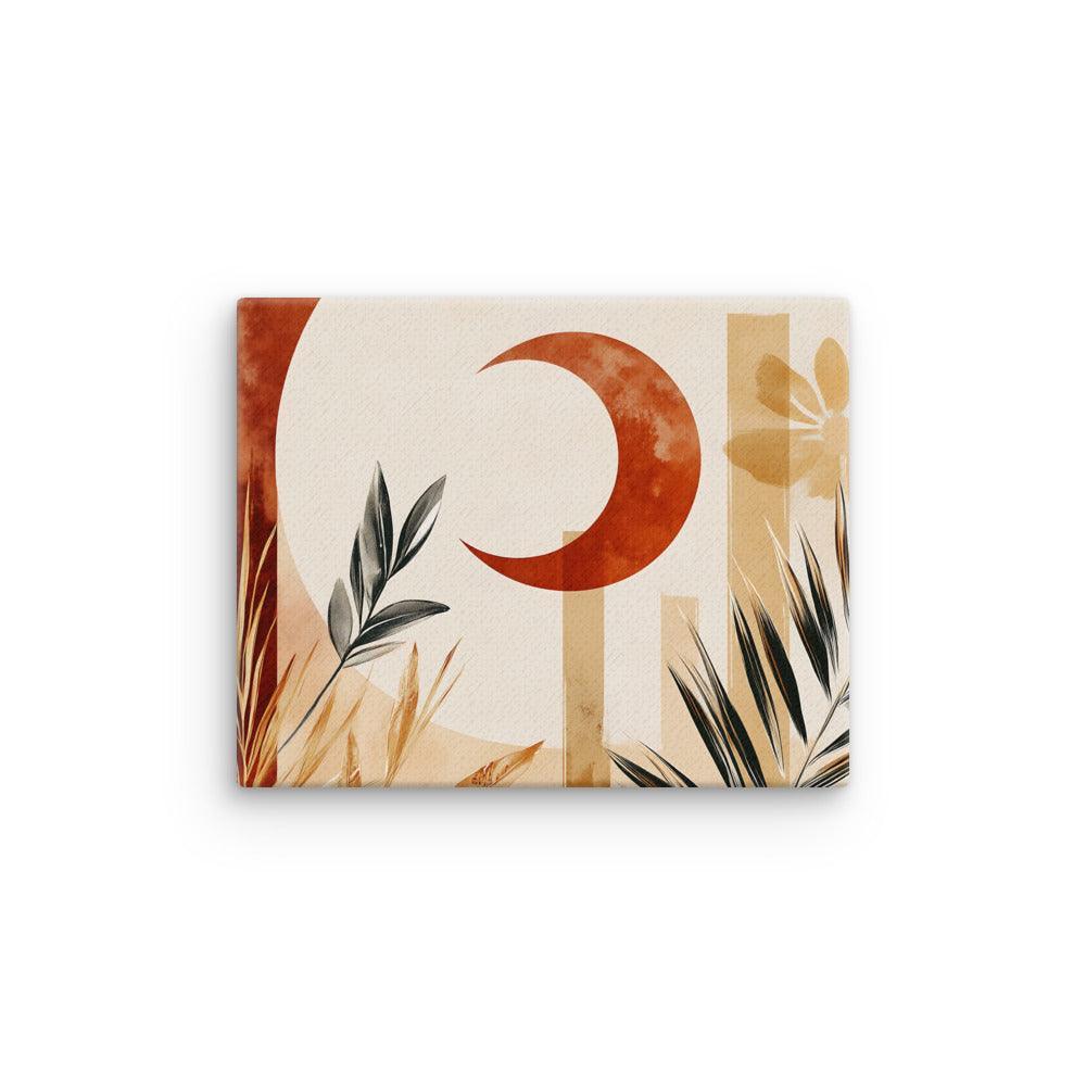 Boho Botanical Sun and Moon Harmony Thin Canvas - Oh Posters