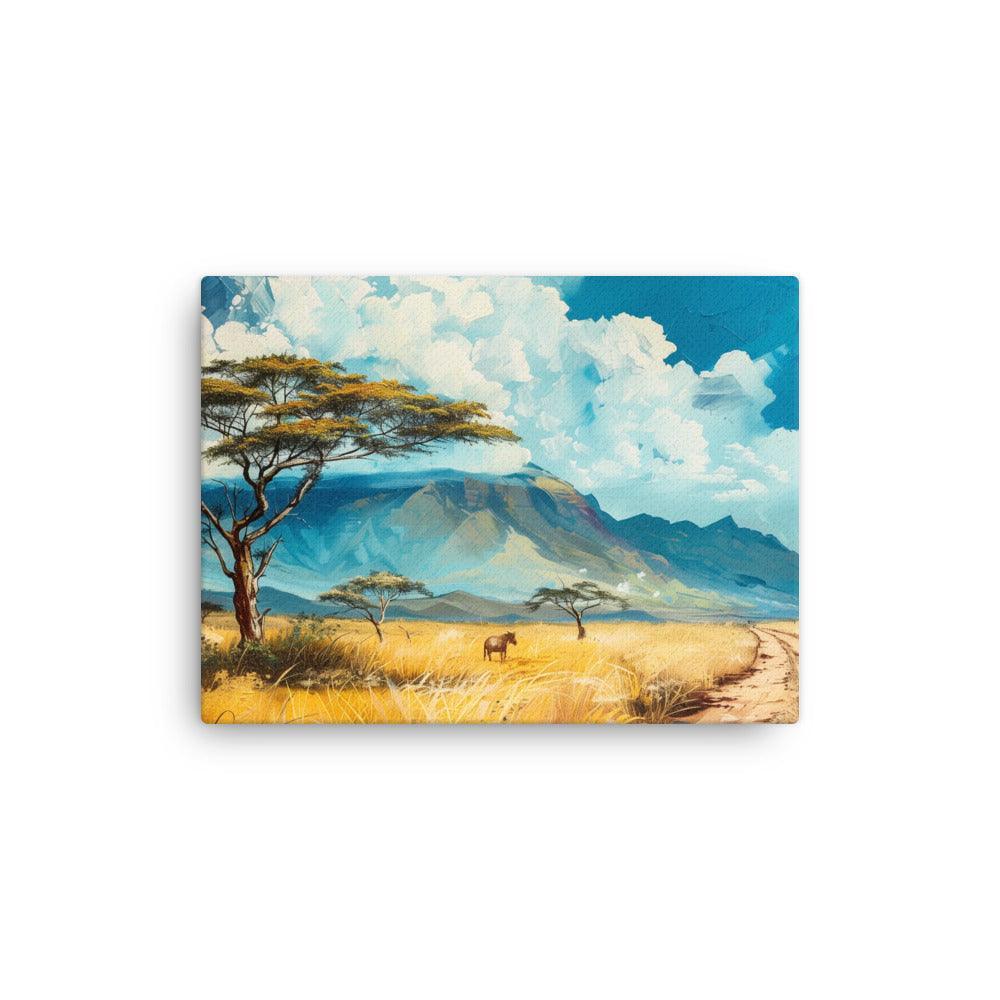Kenya Savannah Landscape Acacia Tree Art Thin Canvas - Oh Posters