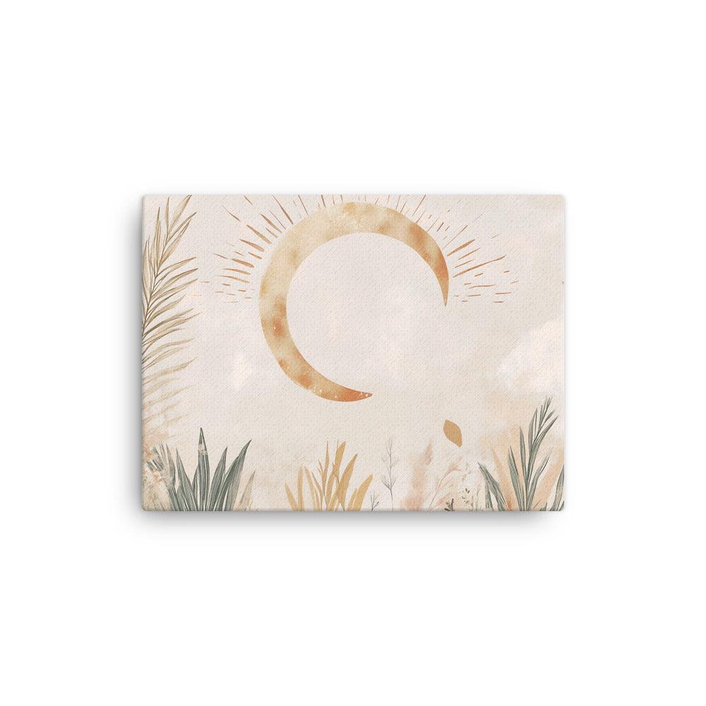 Boho Moonlit Serenity with Nature Thin Canvas - Oh Posters