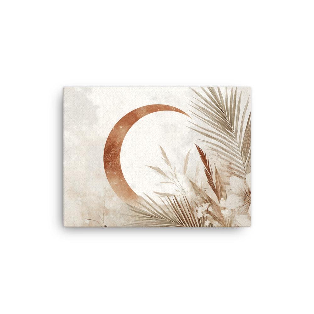Boho Moon and Palm Floral Serenity Thin Canvas - Oh Posters