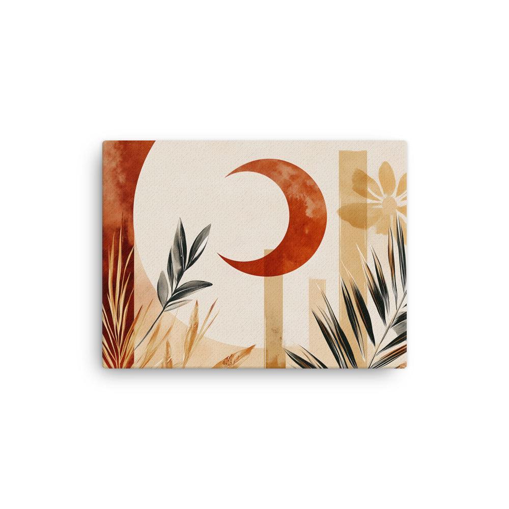 Boho Botanical Sun and Moon Harmony Thin Canvas - Oh Posters